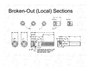 Engineering Drawing Special Views Section Views Conventioal Rotation ...
