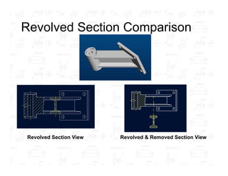 Revolved Section View Solidworks Engineering Drawing Special Views Section Views Conventioal Rotation ...