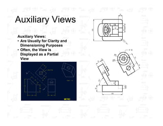 Technical Drawing Rotation Alignment Engineering Drawing Special Views Section Views Conventioal Rotation ...