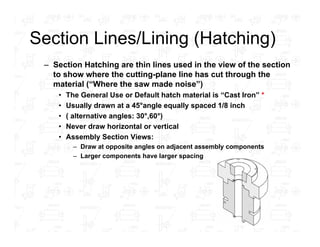 Engineering Drawing Special Views Section Views Conventioal Rotation ...
