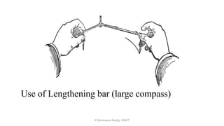 Use of Lengthening bar (large compass)
K.Srinivasulu Reddy, SNIST
 
