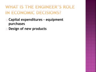 Capital expenditures – equipment
purchases
Design of new products
 