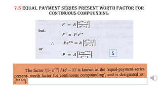 Engineering Economy - Lecture [7], Continuous compounding of interest ...