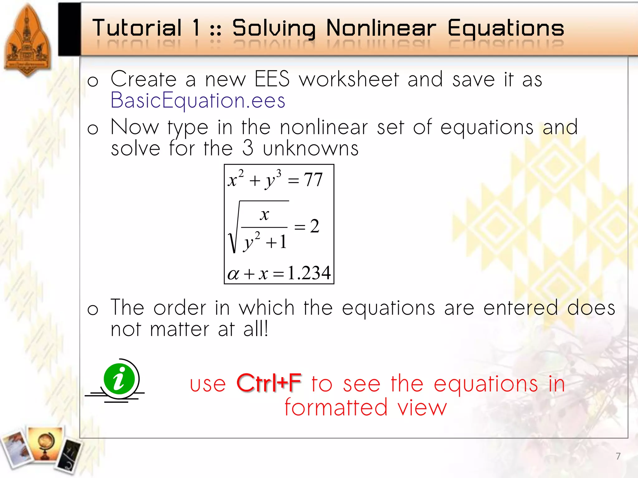 Engineering Equation Solver (Thai)