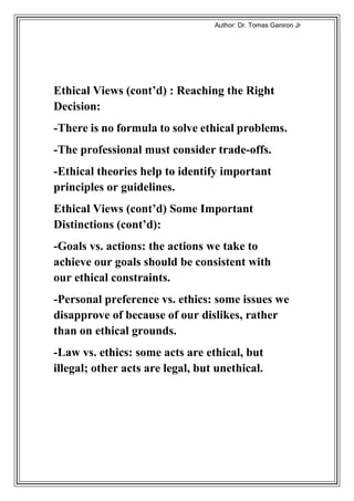 Engineering Ethics and Values | PDF