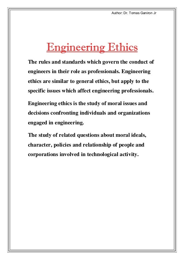 Ethics in Engineering