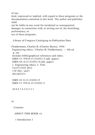 Charl Pg Engineering Engineering Ethics Fourth Edition CHARL.docx