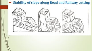  Stability of slope along Road and Railway cutting
 