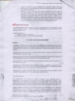 Engineering geology & geomorphology