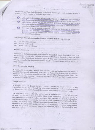 Engineering geology & geomorphology