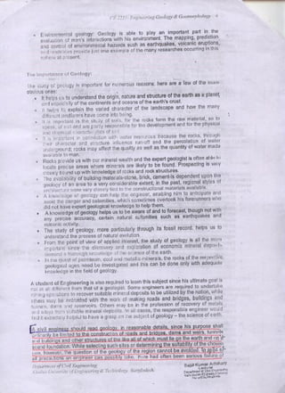 Engineering geology & geomorphology