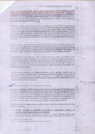 Engineering geology & geomorphology