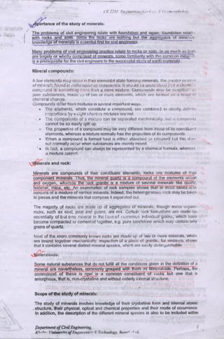 Engineering geology & geomorphology