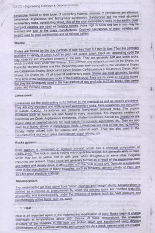 Engineering geology & geomorphology