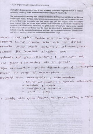 Engineering geology & geomorphology