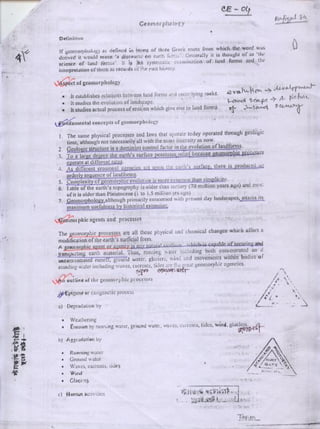 Engineering geology & geomorphology
