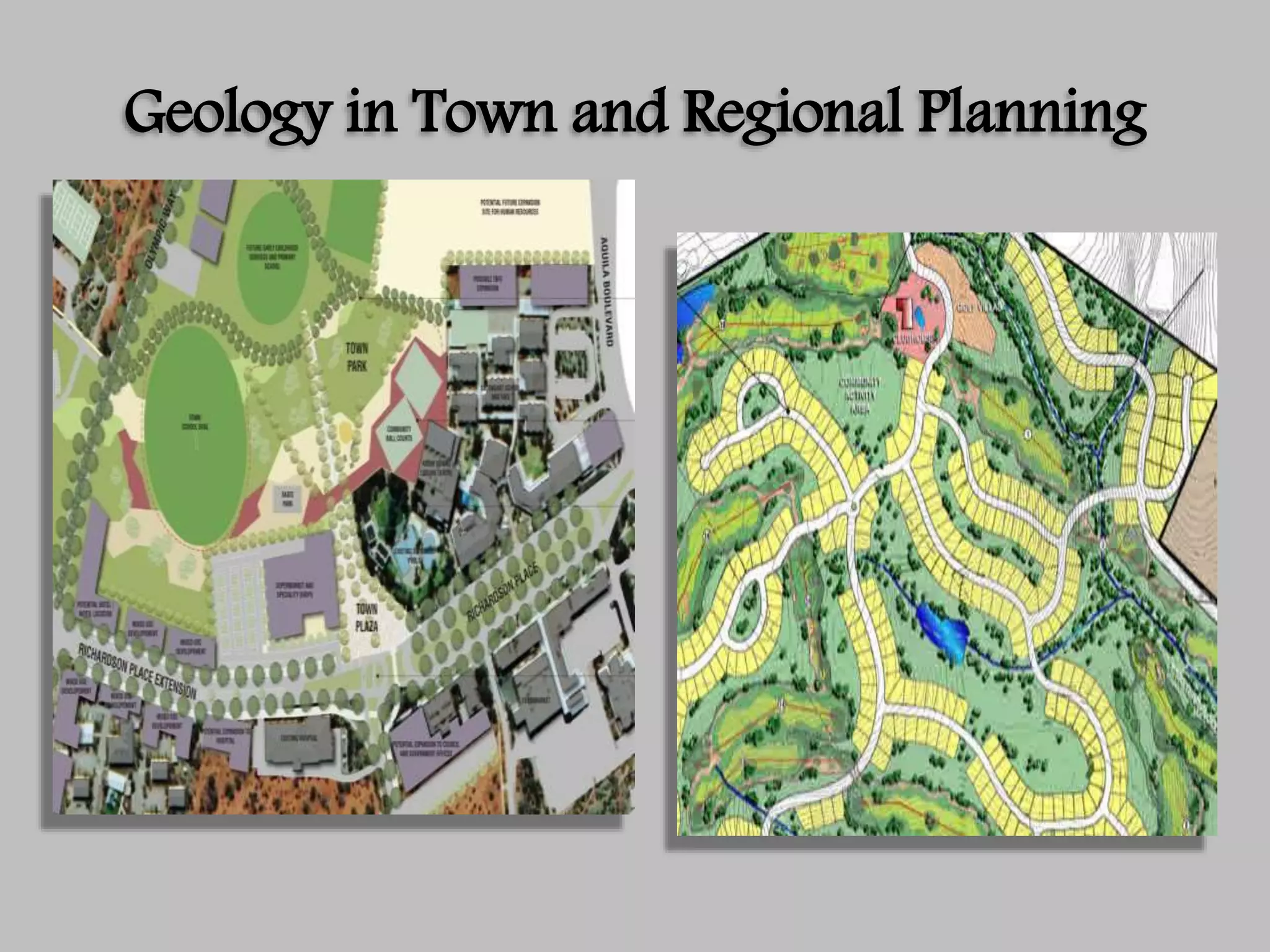Geology in Town and Regional Planning
 