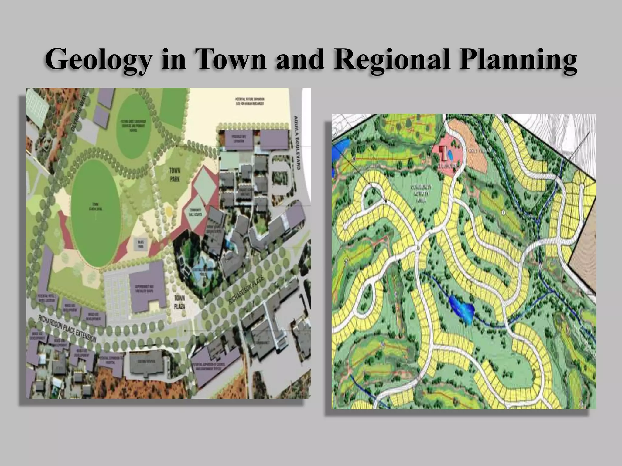 Geology in Town and Regional Planning
 