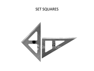Set Square Types Engineering graphics | PPT