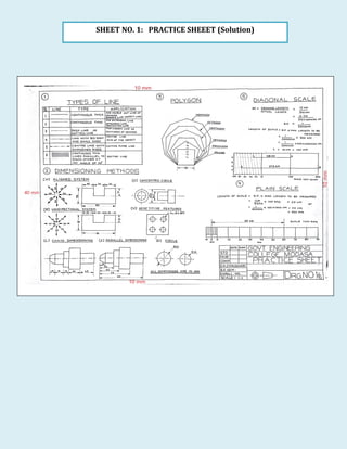 SHEET NO. 1: PRACTICE SHEEET (Solution)
 