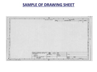 SAMPLE OF DRAWING SHEET
 