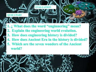 History of Engineering I Part | PPTX