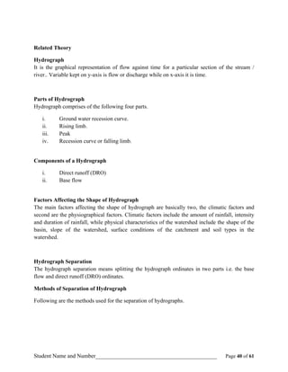 Engineering hydrology lab manual | PDF