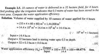 Engineering Irrigation Ch.2 Water Requirement of crops and soil-water ...