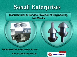 Manufacturer & Service Provider of Engineering
                 Job Works
 