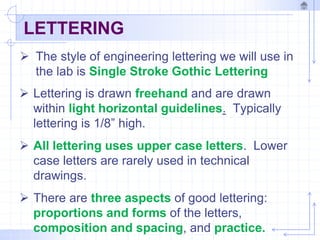 Engineeringl drawing lecture | PPTX