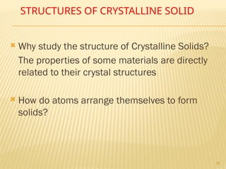 Engineering Materials 1 - Atomic Bonding and The Structure of ...