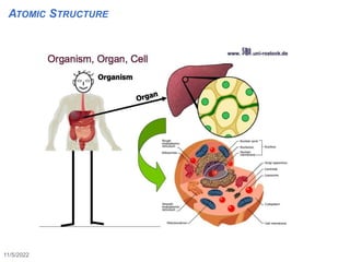11/5/2022
5
ATOMIC STRUCTURE
 