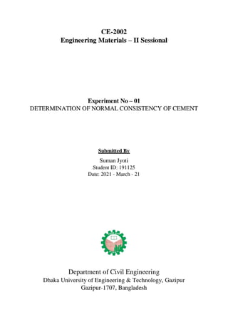 Engineering materials bsc. civil lab 14 report