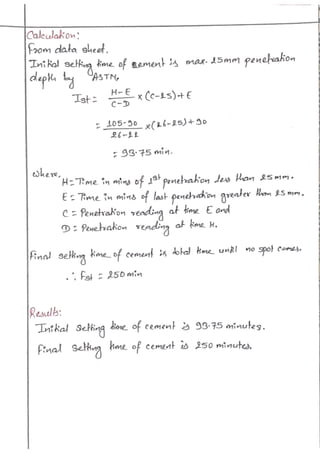 Engineering materials bsc. civil lab 14 report