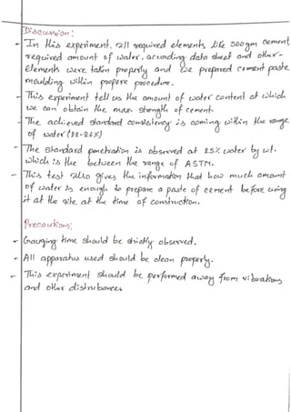 Engineering materials bsc. civil lab 14 report