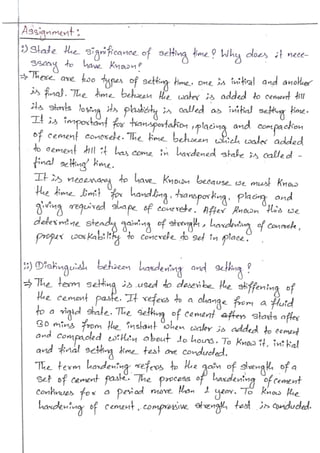 Engineering materials bsc. civil lab 14 report