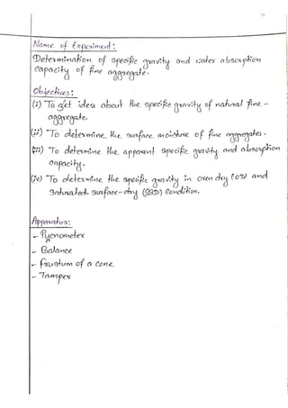 Engineering materials bsc. civil lab 14 report