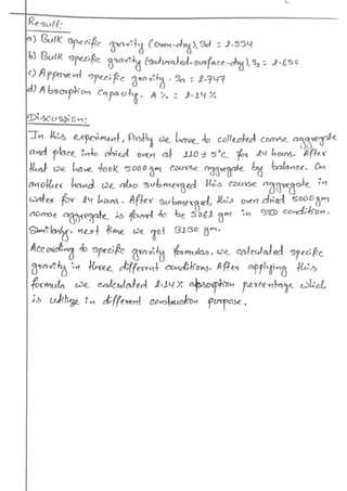 Engineering materials bsc. civil lab 14 report