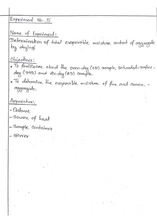 Engineering materials bsc. civil lab 14 report