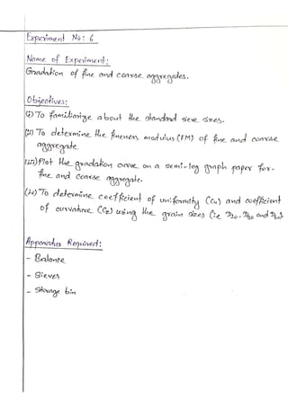 Engineering materials bsc. civil lab 14 report