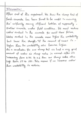 Engineering materials bsc. civil lab 14 report