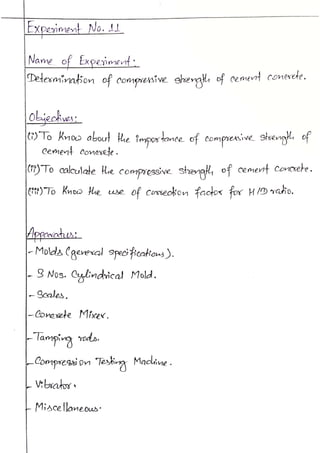 Engineering materials bsc. civil lab 14 report