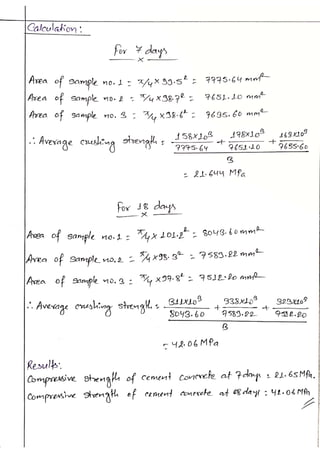 Engineering materials bsc. civil lab 14 report