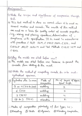 Engineering materials bsc. civil lab 14 report