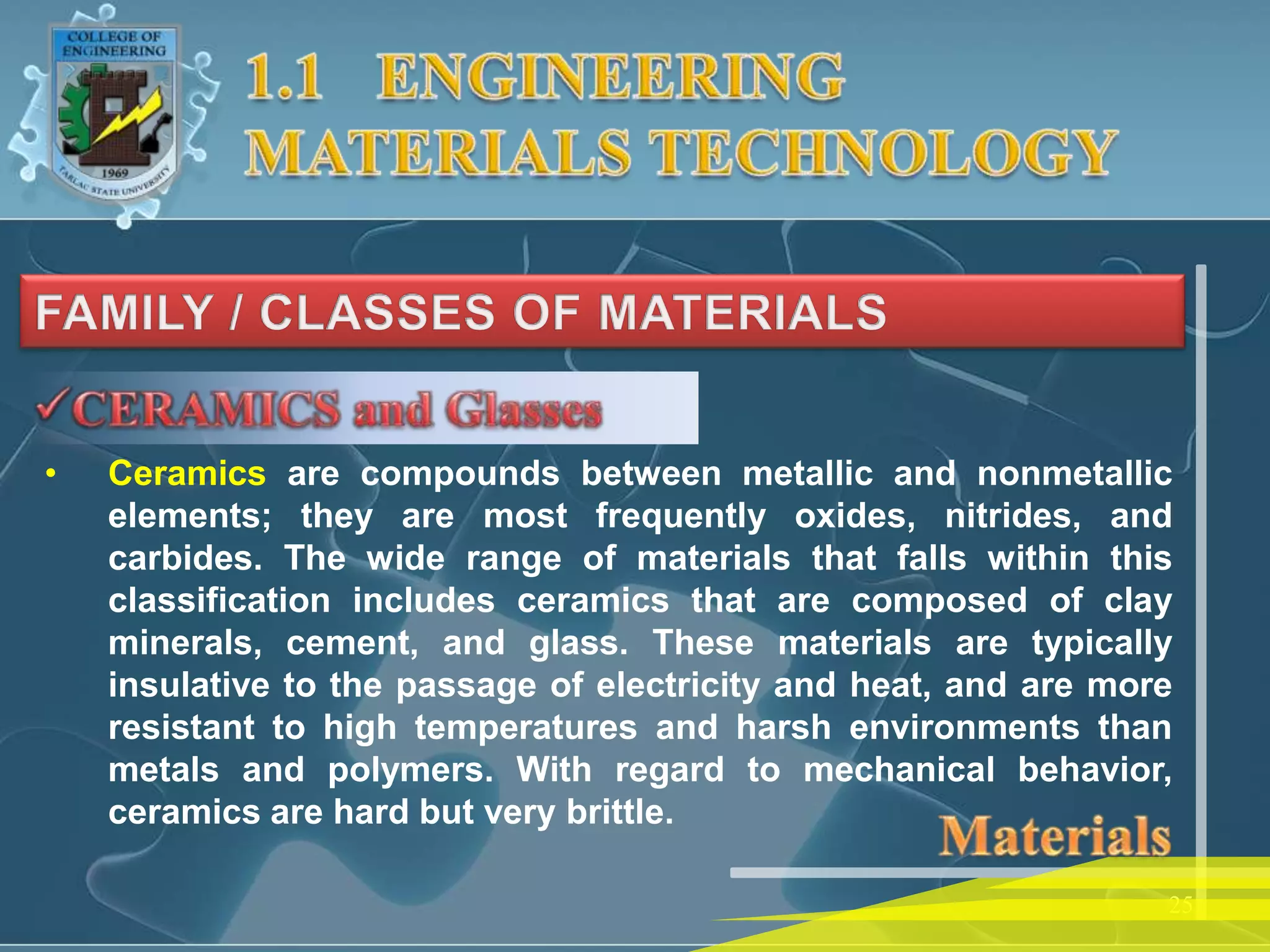 ENGINEERING MATERIALS TECHNOLOGY | PPTX