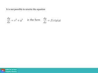 It is not possible to rewrite the equation
 