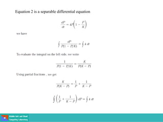 Equation 2 is a separable differential equation
 