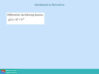 Introduction to Derivatives
 