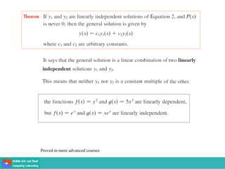 Proved in more advanced courses
 