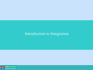 Introduction to Integration
 